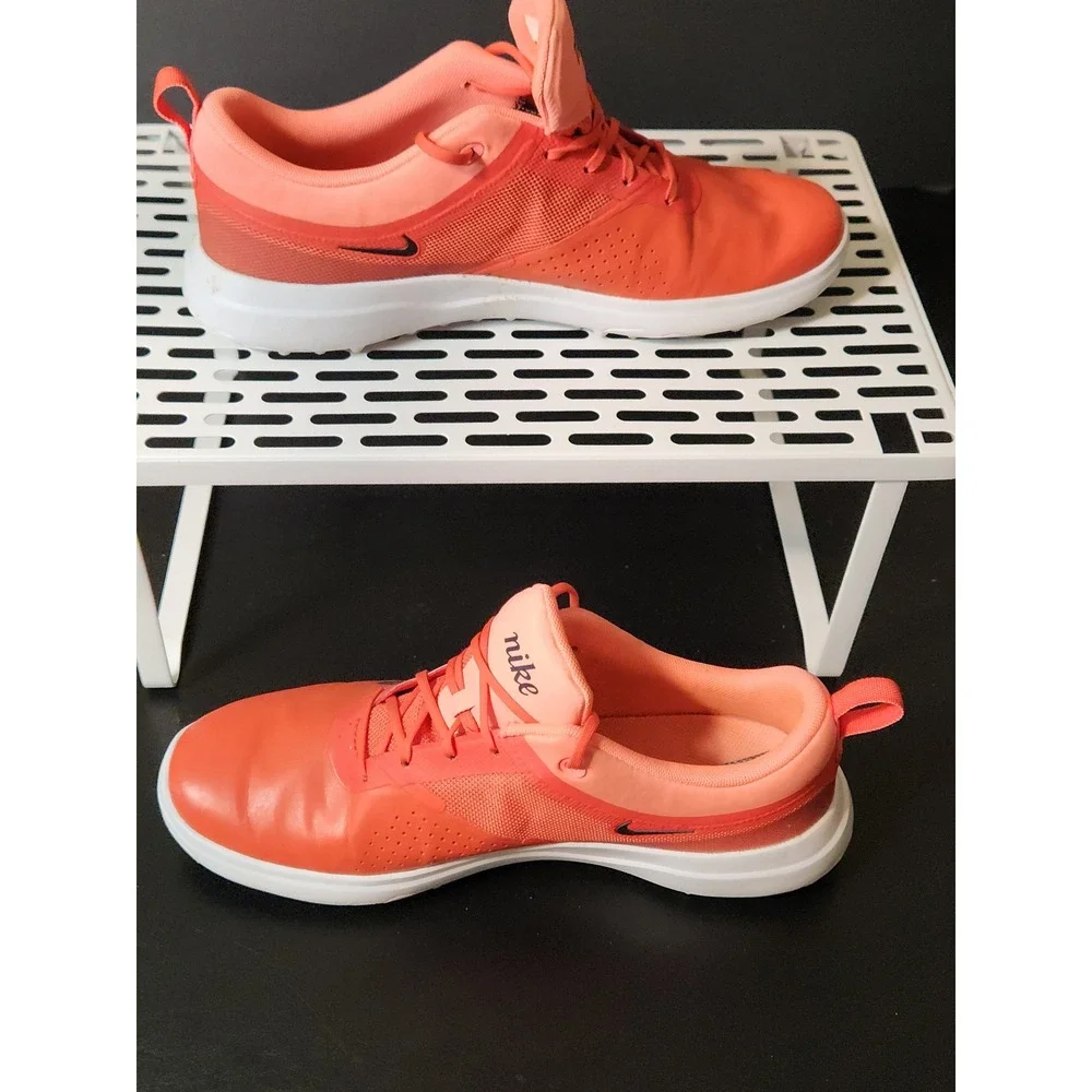 Nike Roshe G Golf Shoes Sunset Glow Orange Womens 9 818732-800 Spikeless Sneaker - Picture 2 of 7